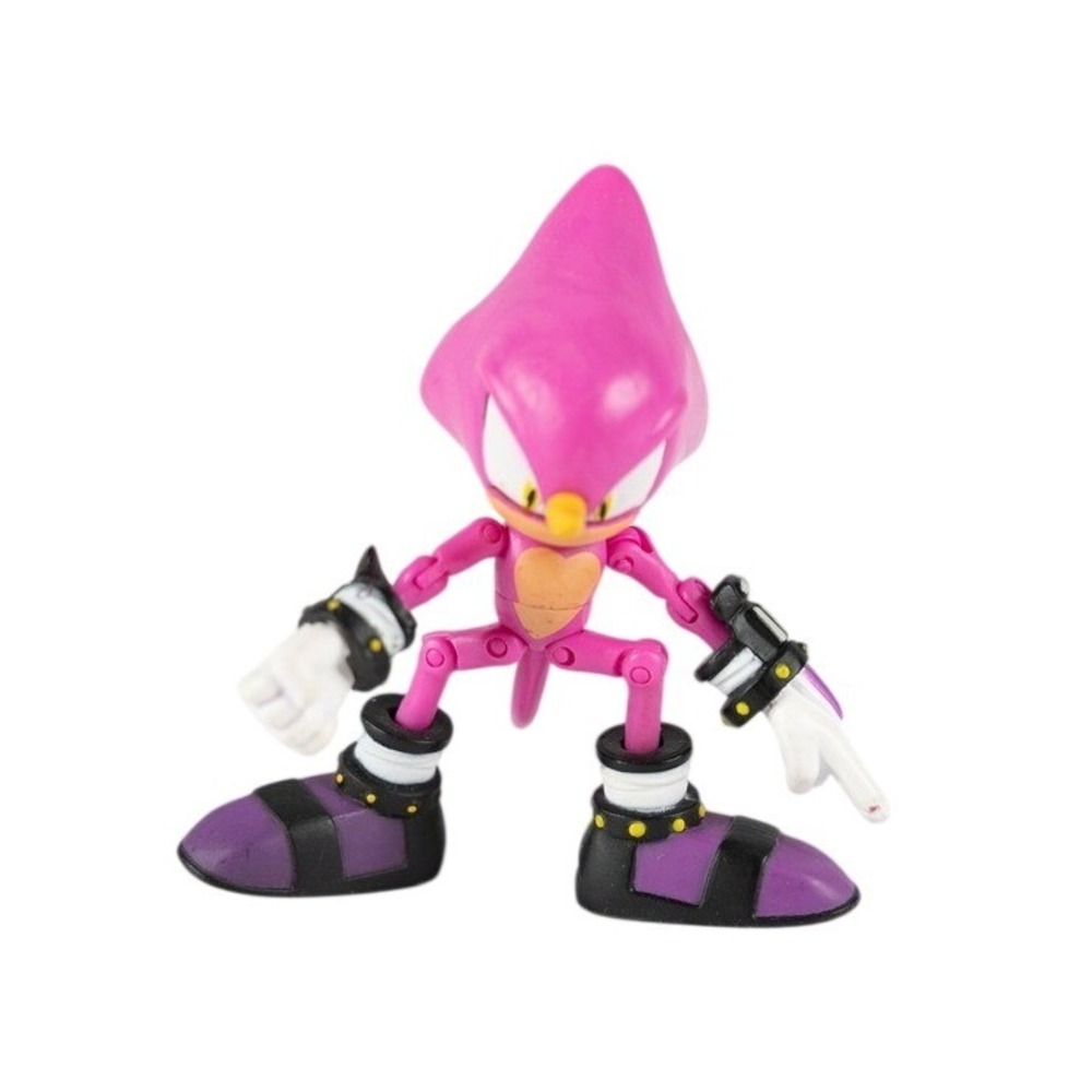Jazwares Sonic the Hedgehog Espio‎ the Chameleon Action Figure Pink Excellent 3"
